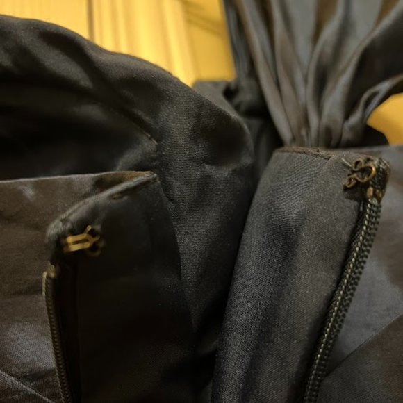 royal blue floral one shoulder short prom dress (SIZE SMALL) - Picture 5 of 6